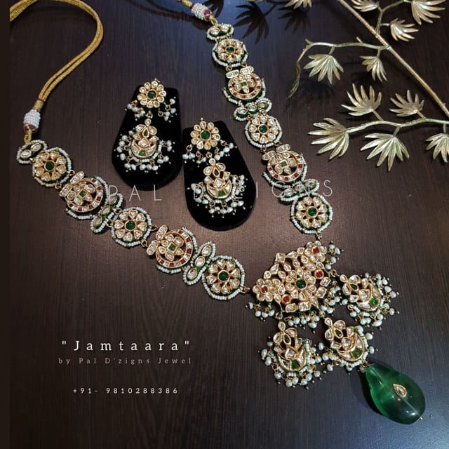 Jamtaara Kundan long Set