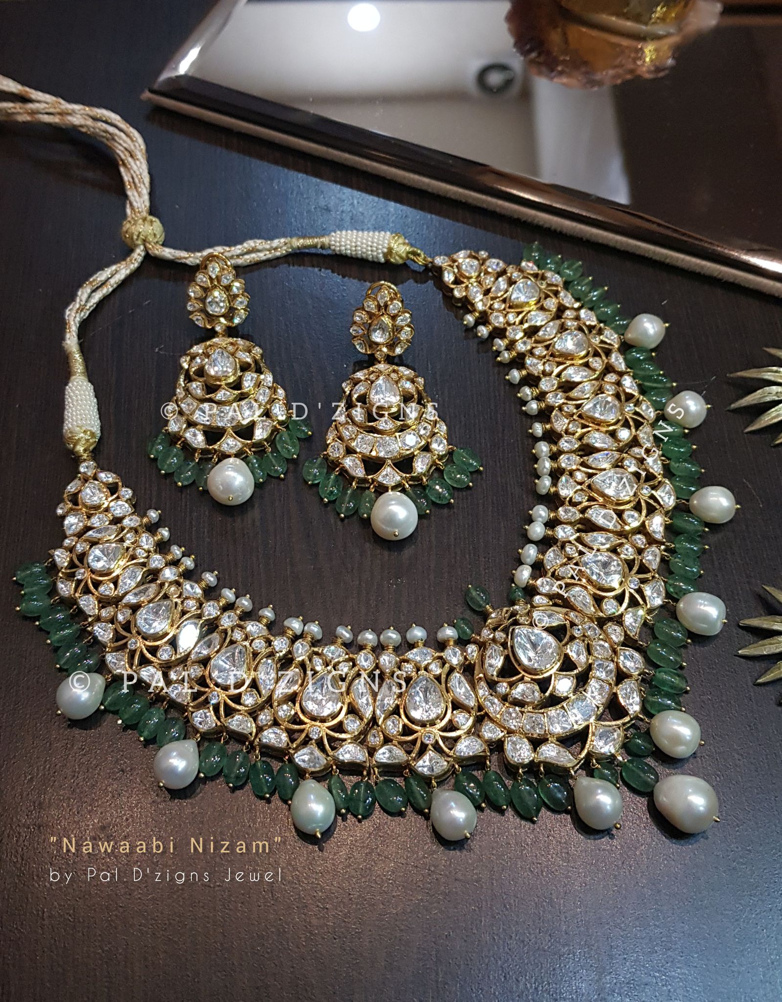 Nawaabi Nizam Moissanite Polki Set