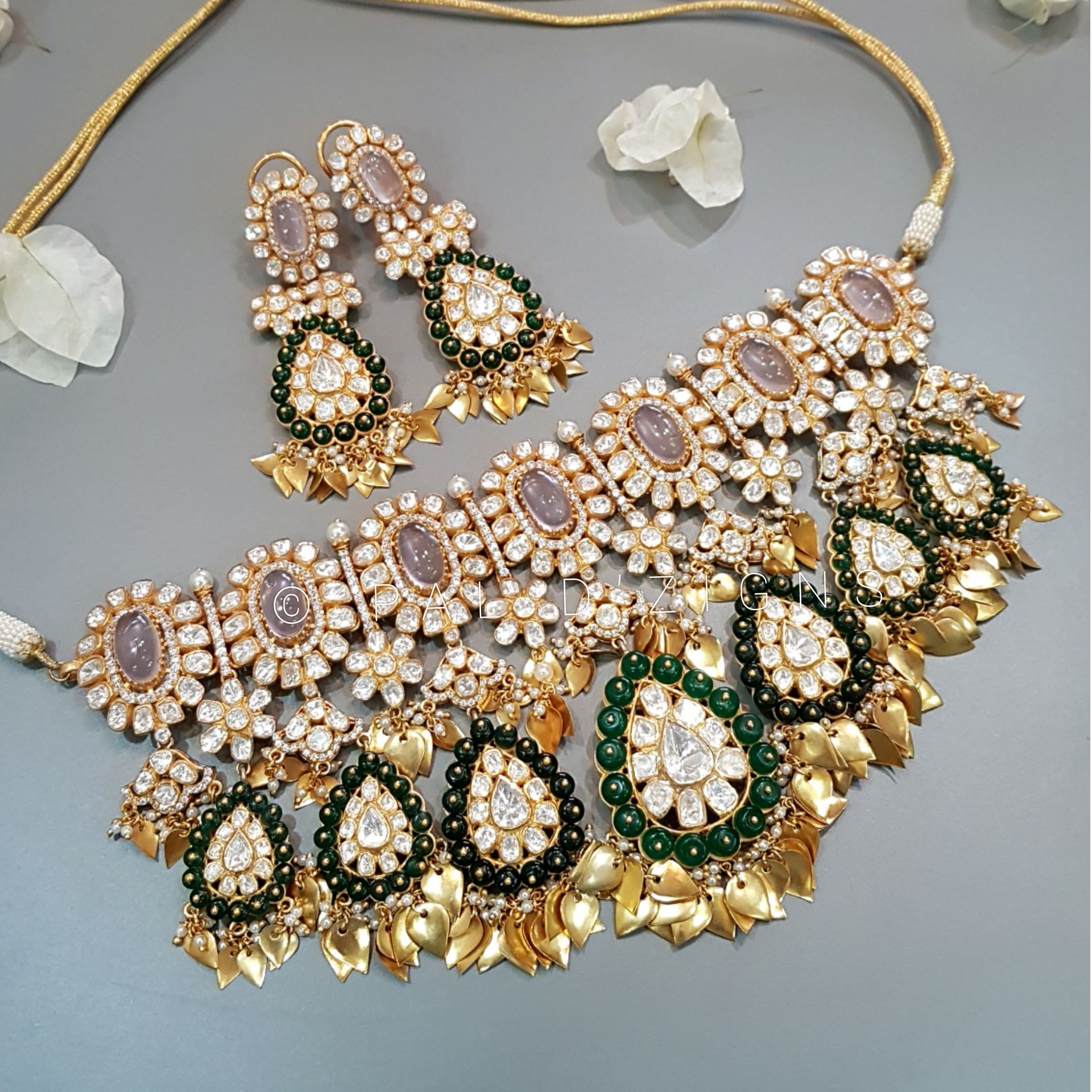 Sunhere Sitaare Moissanite Polki Set