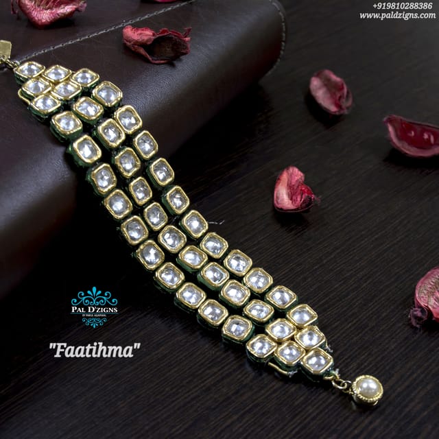 Faatihma kundan bracelet