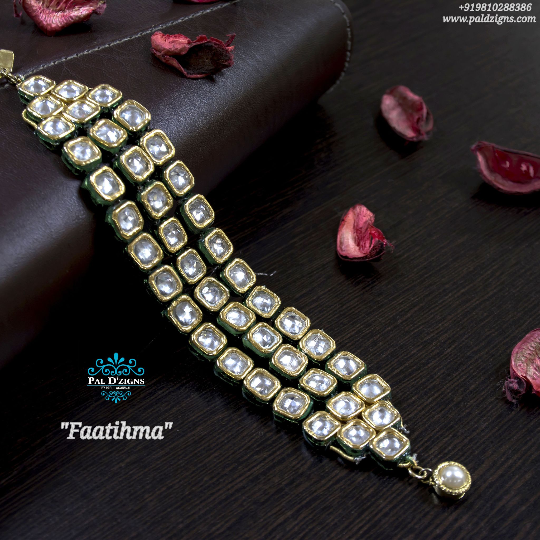 Faatihma kundan bracelet