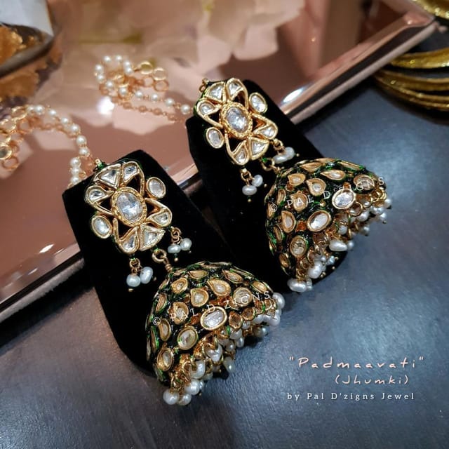 Padmaavati Jhumki In Kundan