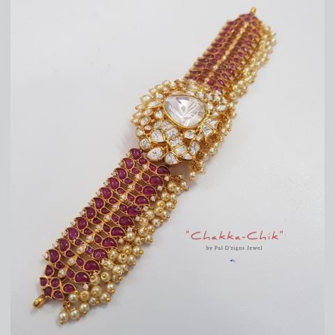 Chikka Chik Moissanite Polki Choker Set