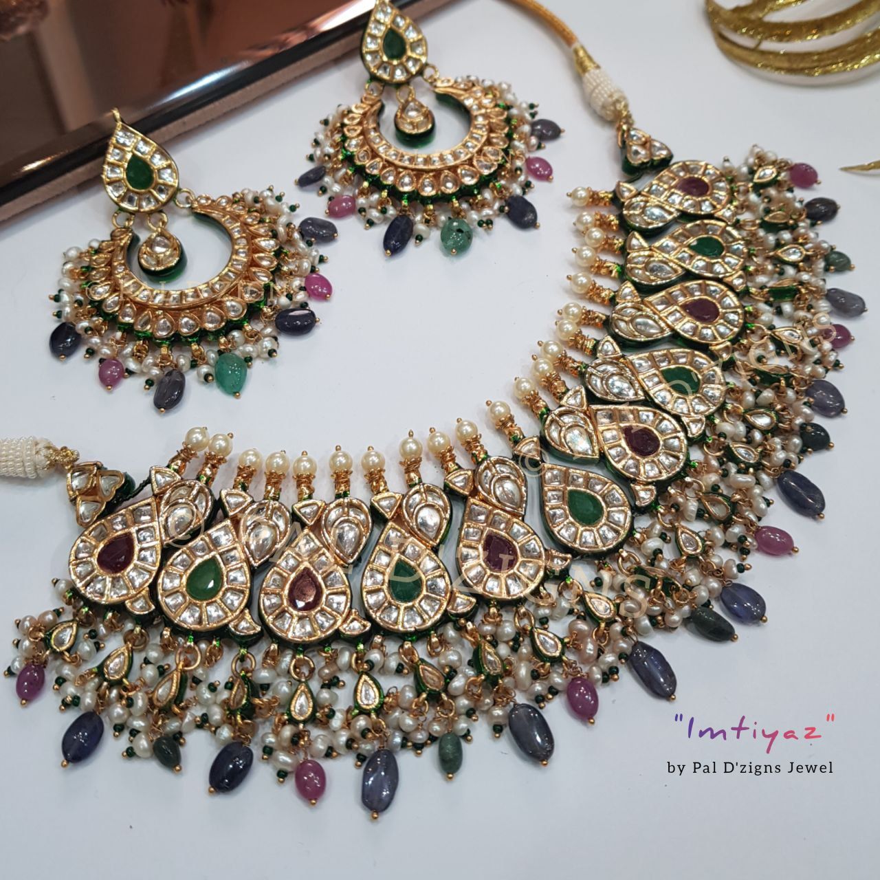 Imtiyaz Kundan Polki Set