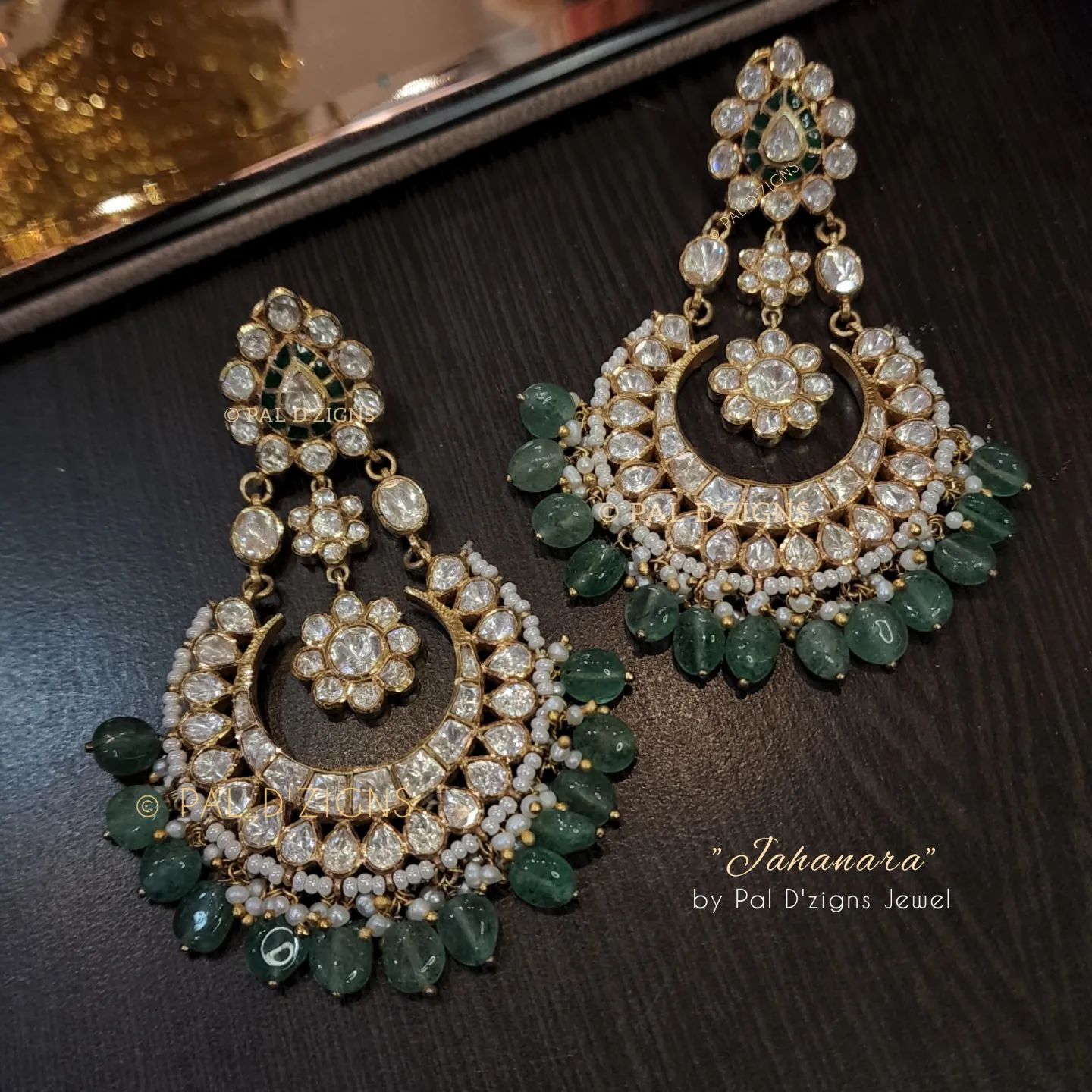 Jahanara Chaandbaalis in Moissanite