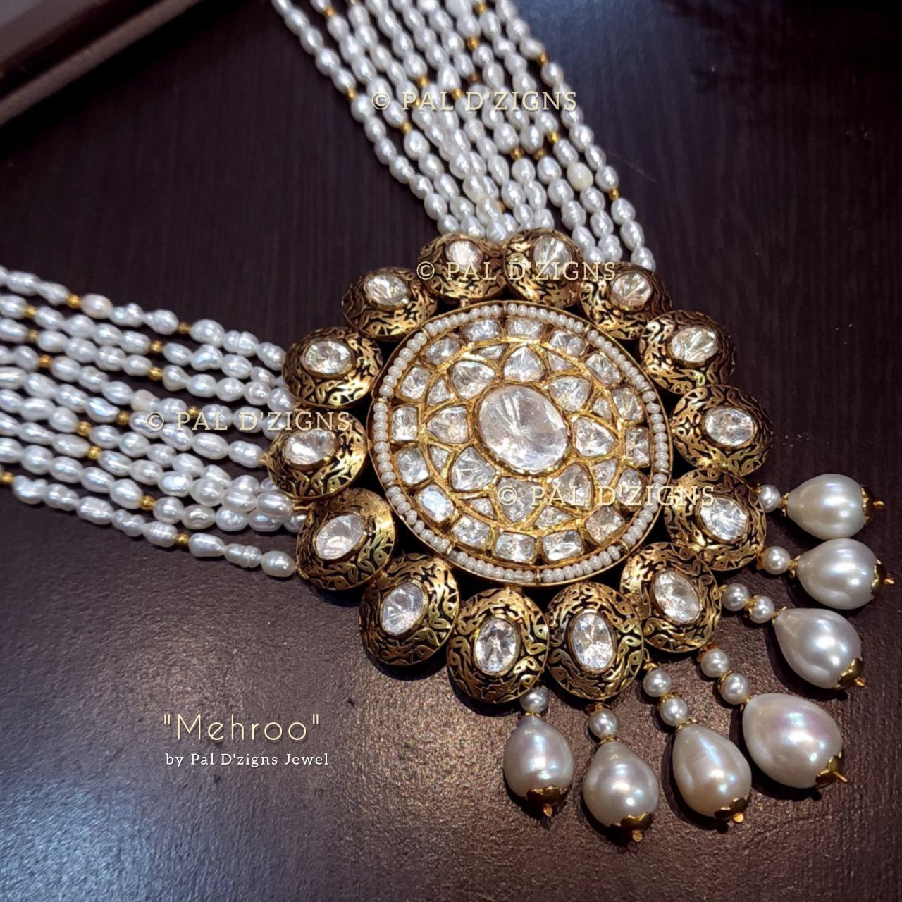 Mehroo Antique Polki Pendant