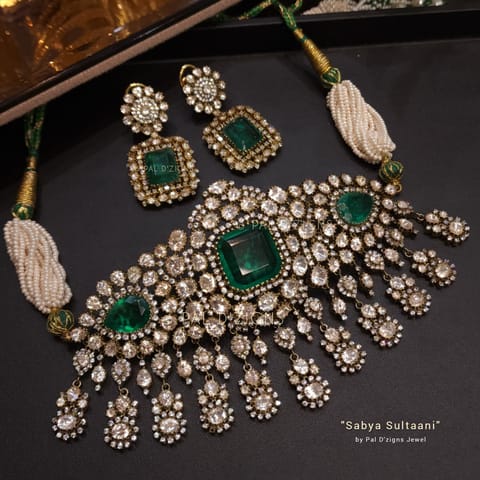 Sabya Sultaani Moissanite Choker Set