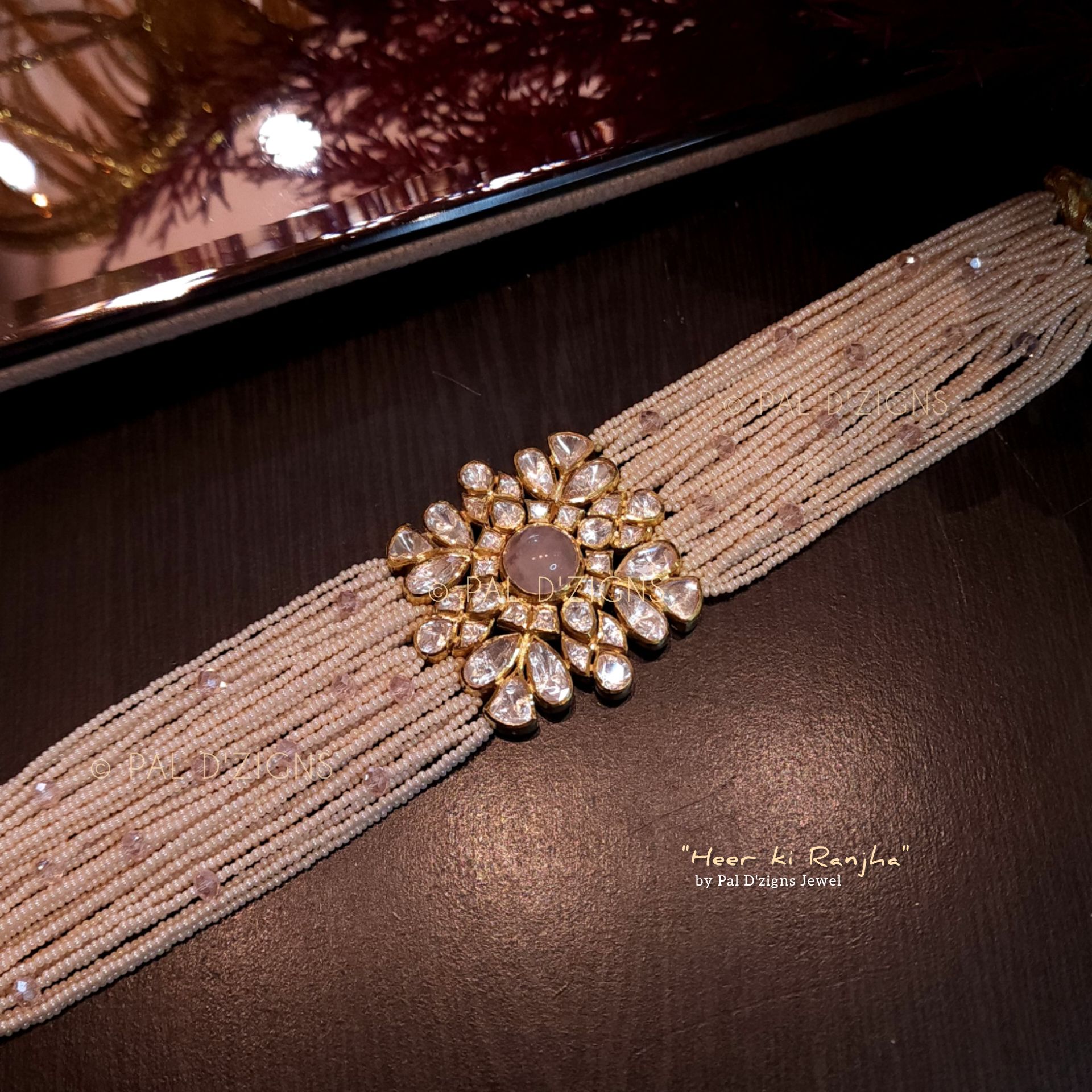 Heer Ki Ranjha Moissanite Polki Choker
