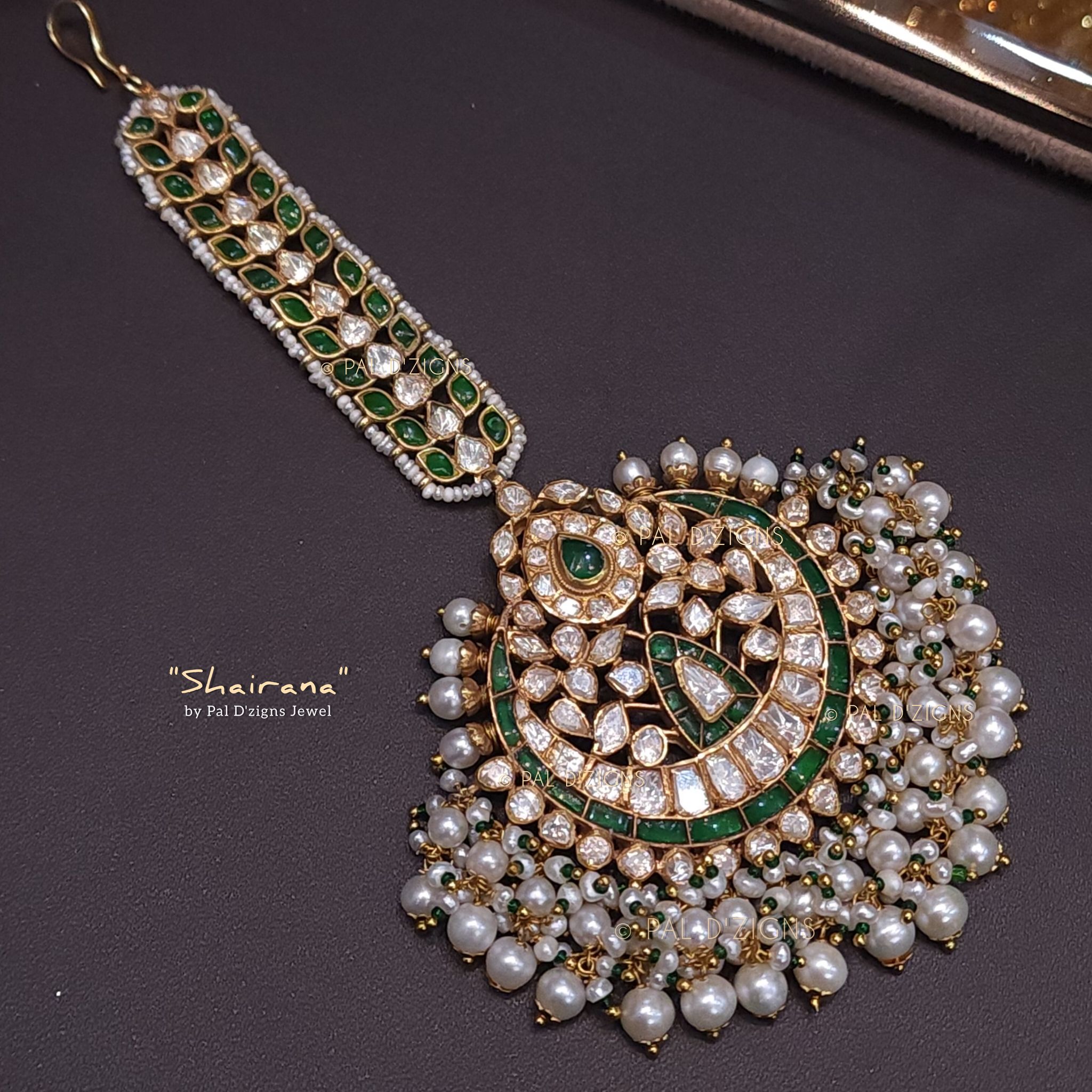 Shairana Moissanite Polki Big Tika