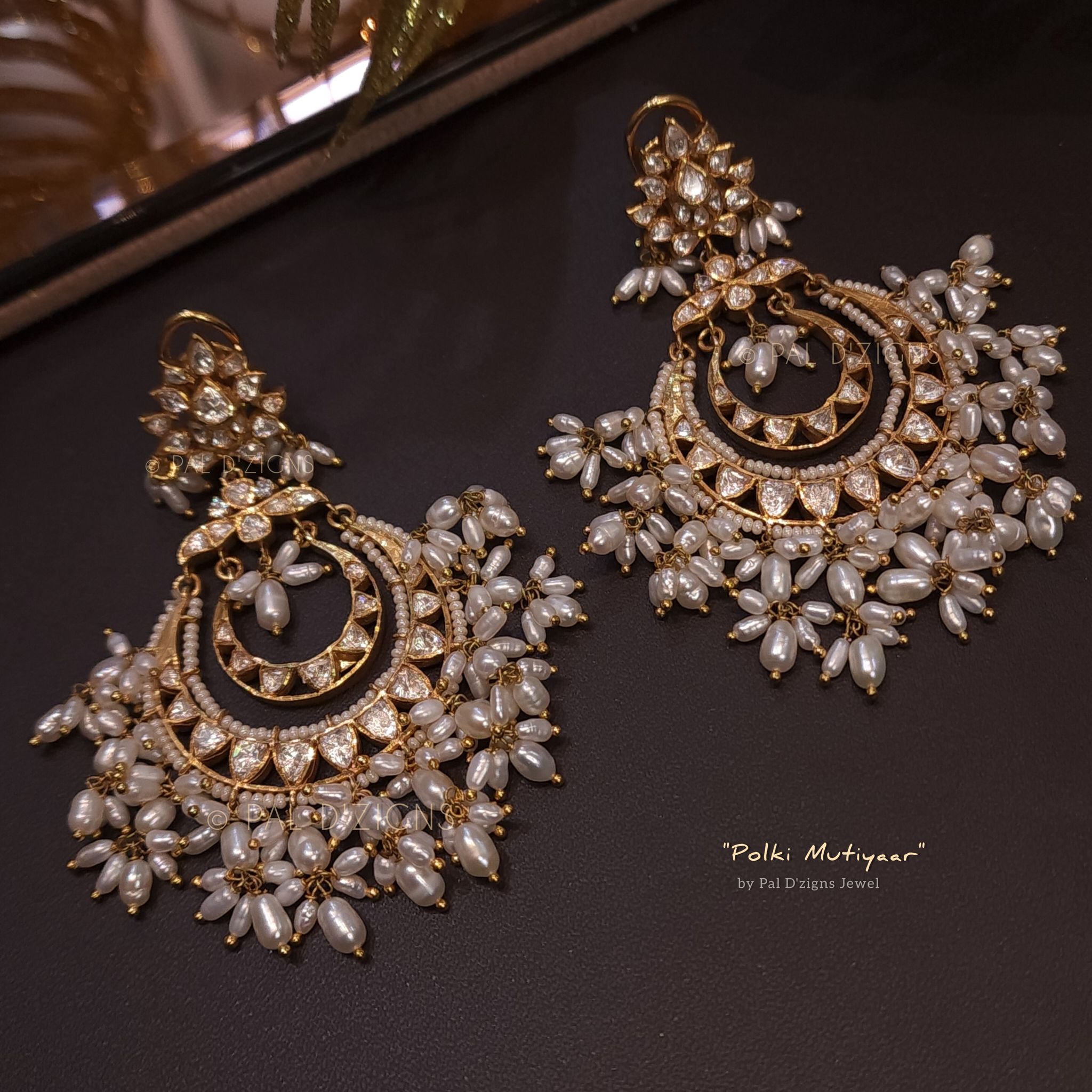 Polki Mutiyaar Earings