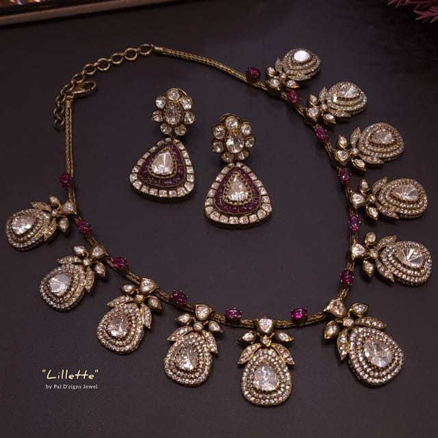 Lillette Moissanite Polki Set