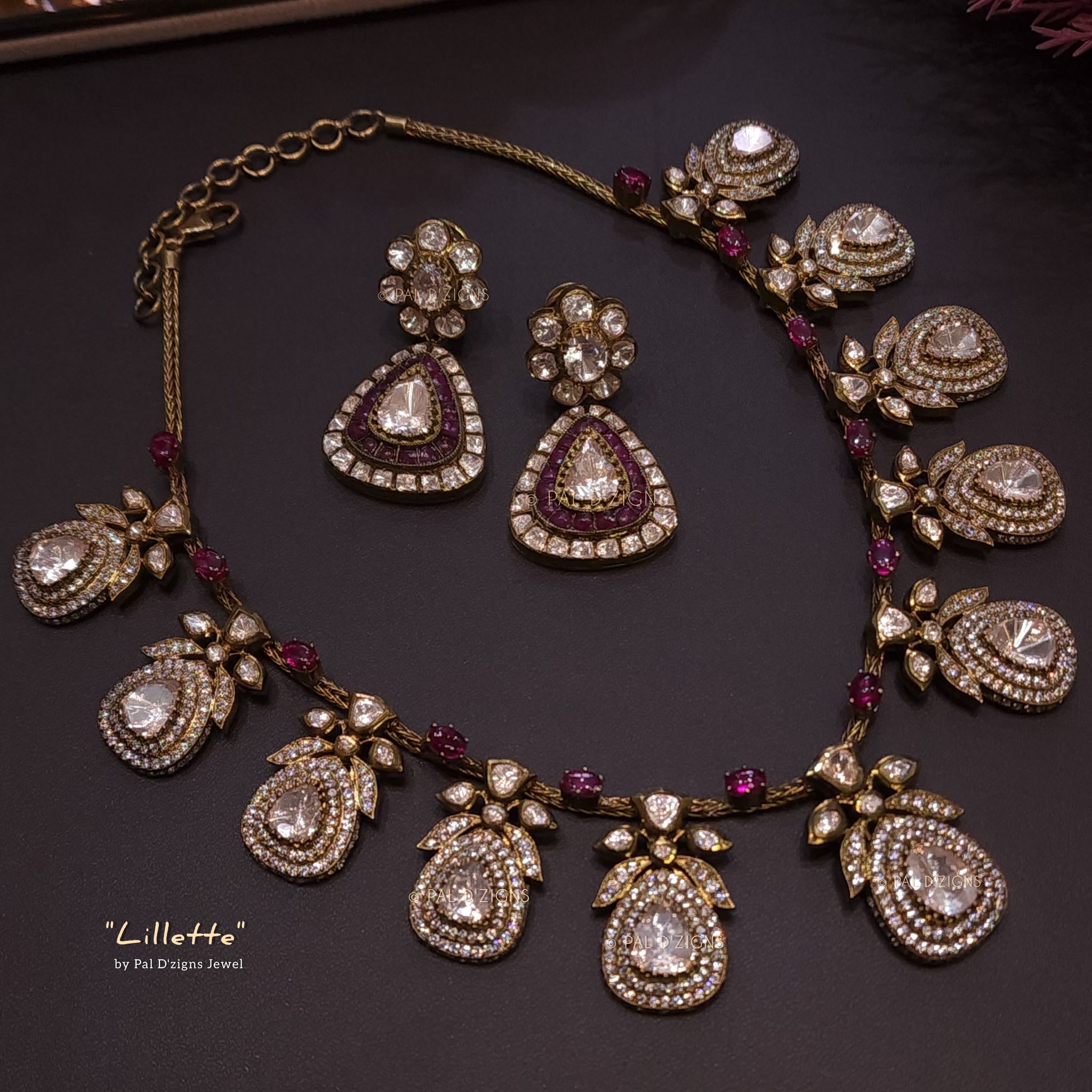 Lillette Moissanite Polki Set