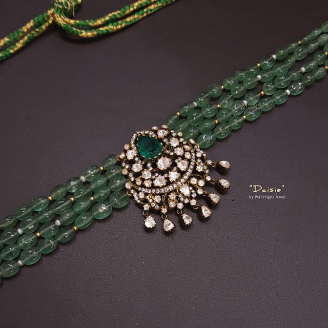 Daisies Moissanite Polki Choker