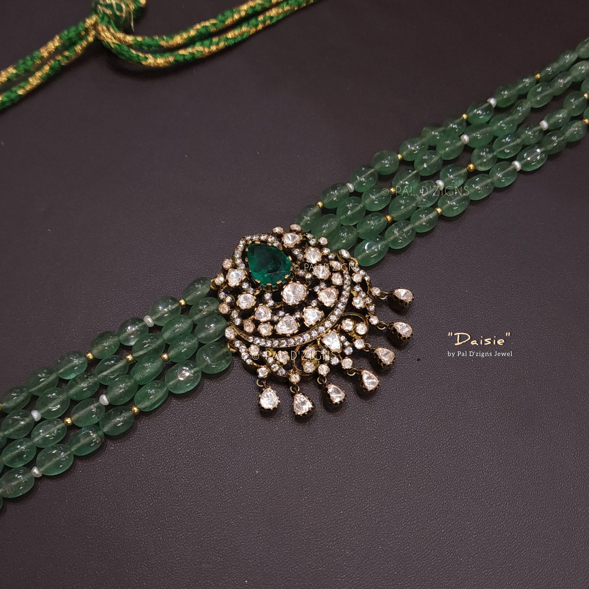 Daisies Moissanite Polki Choker