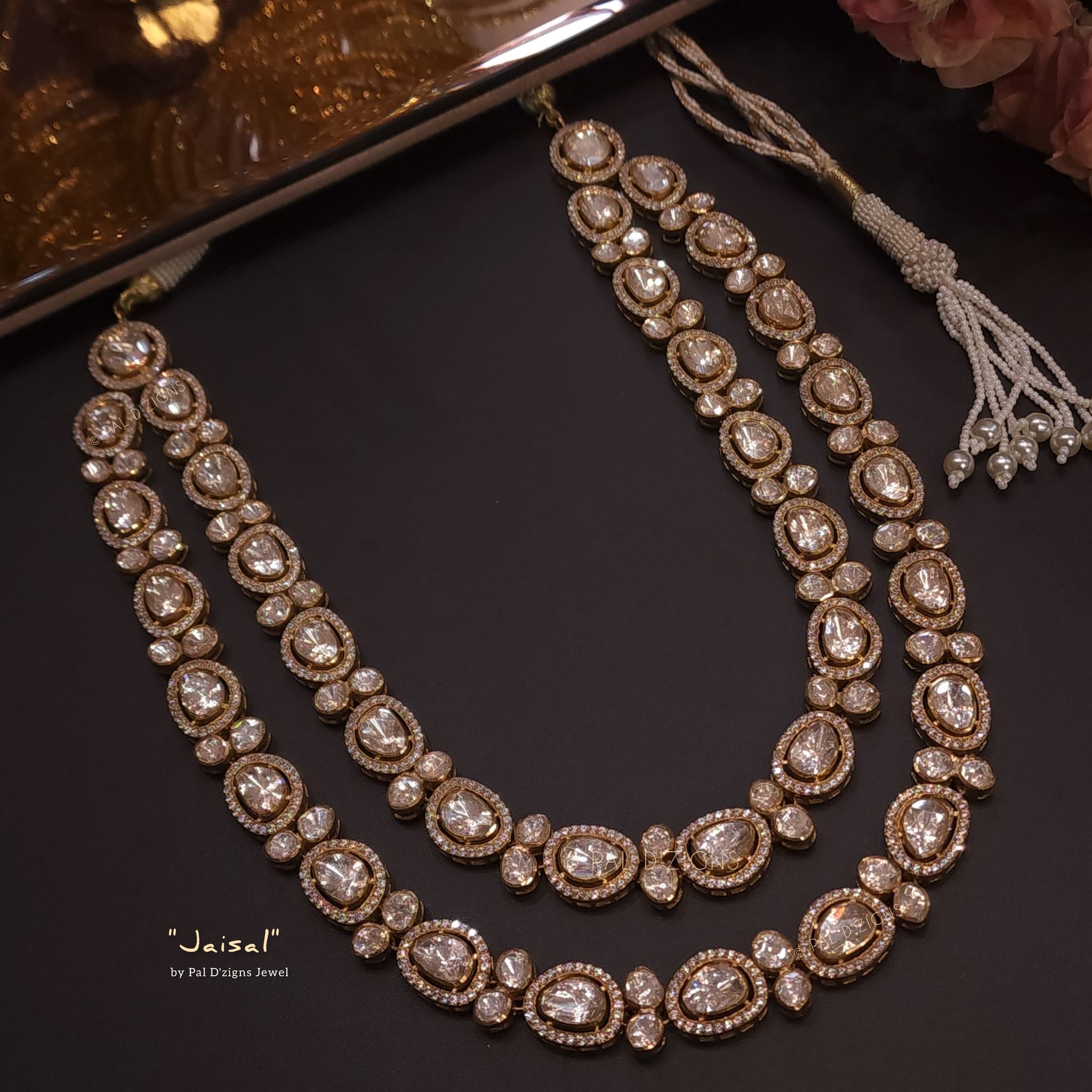Jaisal Moissanite Polki Necklace