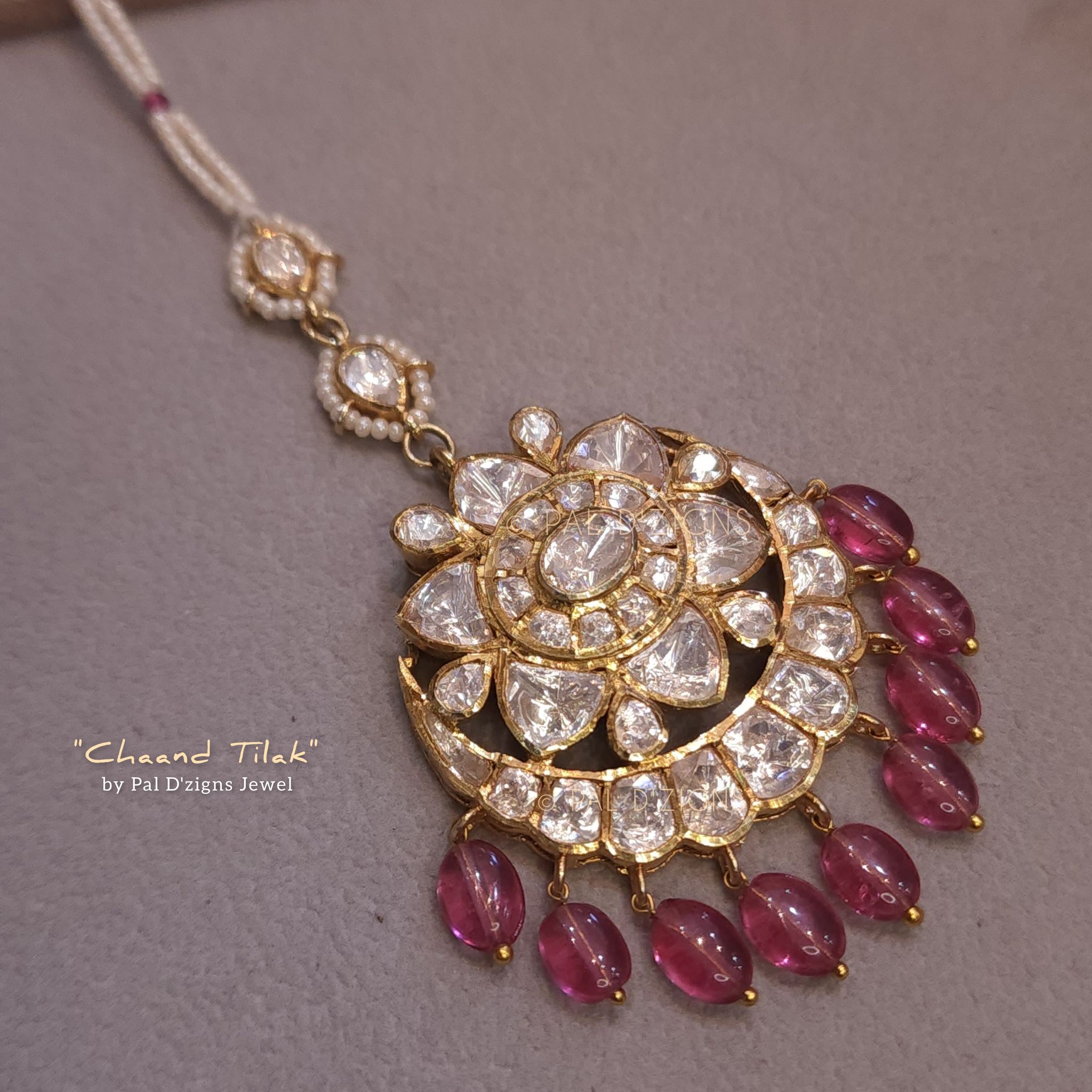 Chaand Tilak Moissanite Polki Tika
