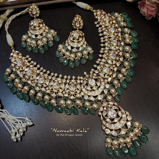 Nawaabi Kala - Moissanite Polki Set