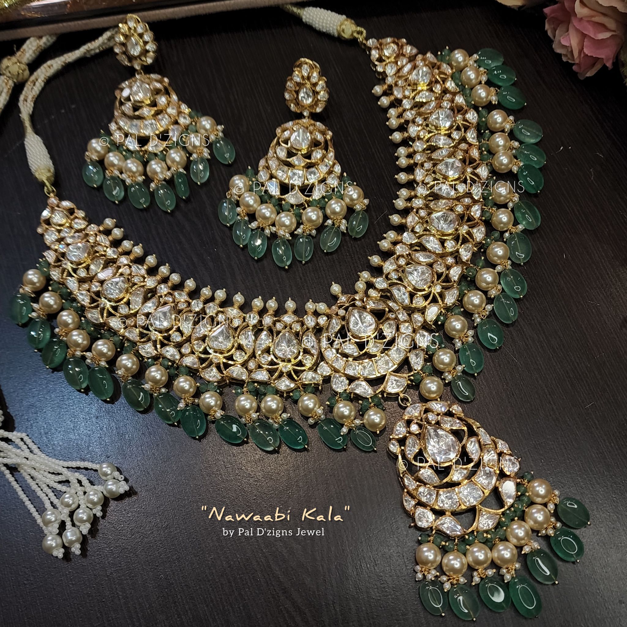 Nawaabi Kala - Moissanite Polki Set