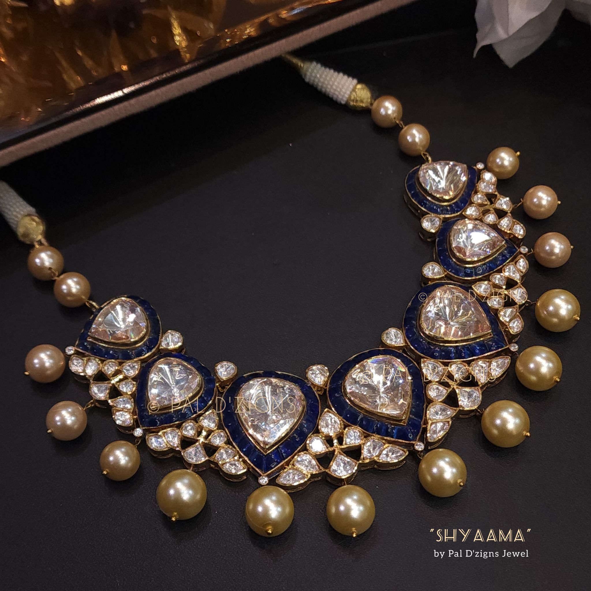 Shyaama - Moissanite Polki Necklace