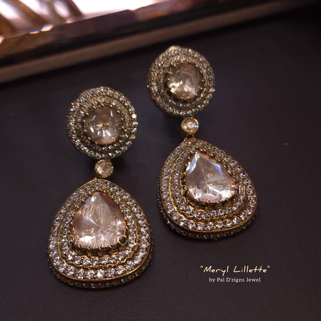 Meryl Lillette Moissanite Polki Earring
