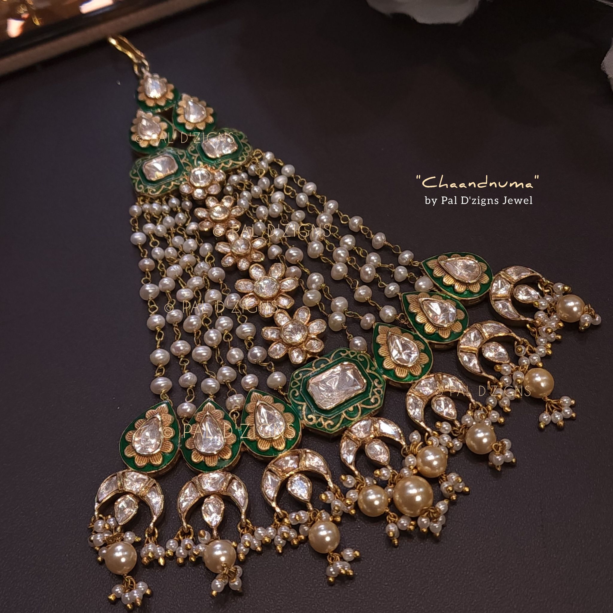 Chaandnuma Moissanite Polki Jhummar