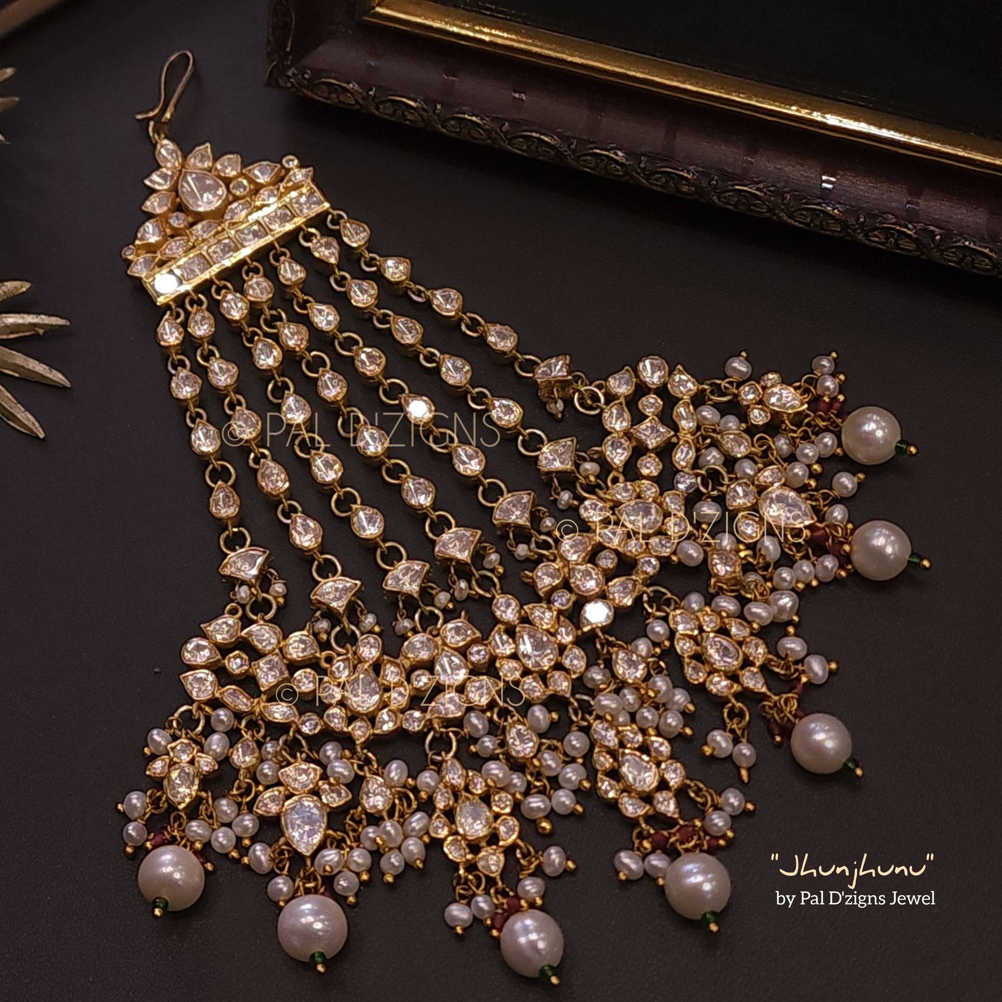 Jhunjhunu Moissanite Polki Jhummar