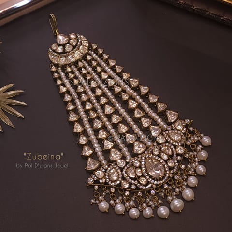 Zubeina Moissanite Polki Jhummar
