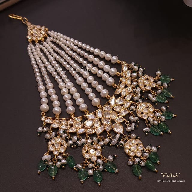 Fallak Moissanite Polki Jhummar