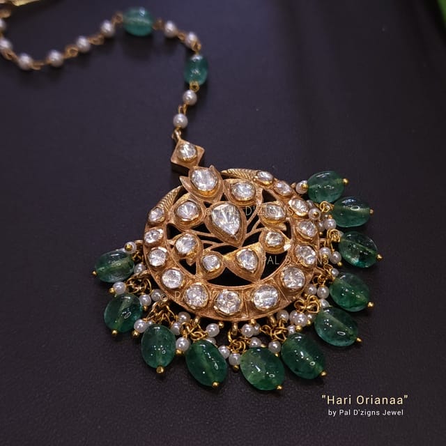 Hari Orianaa Moissanite Polki Tika