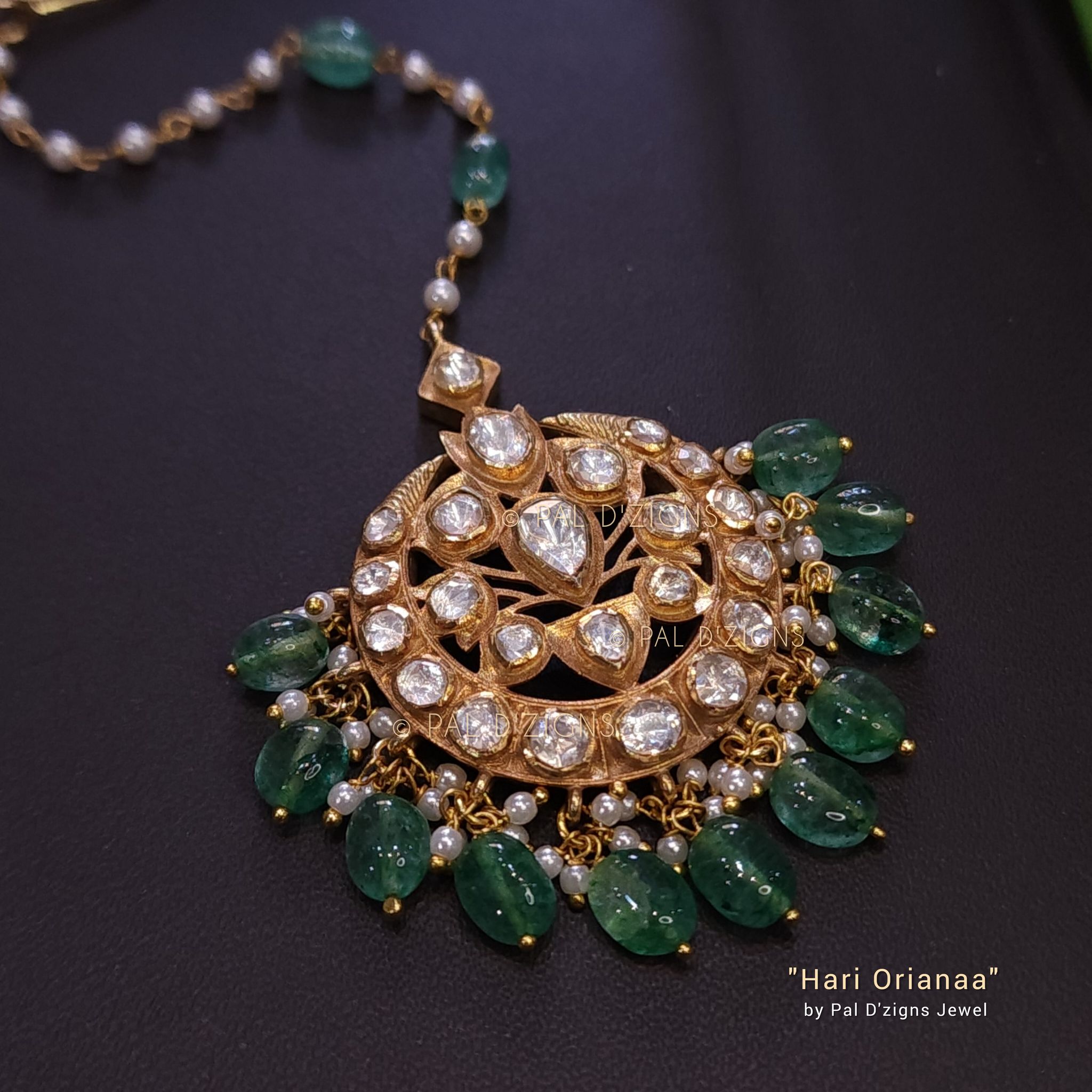 Hari Orianaa Moissanite Polki Tika