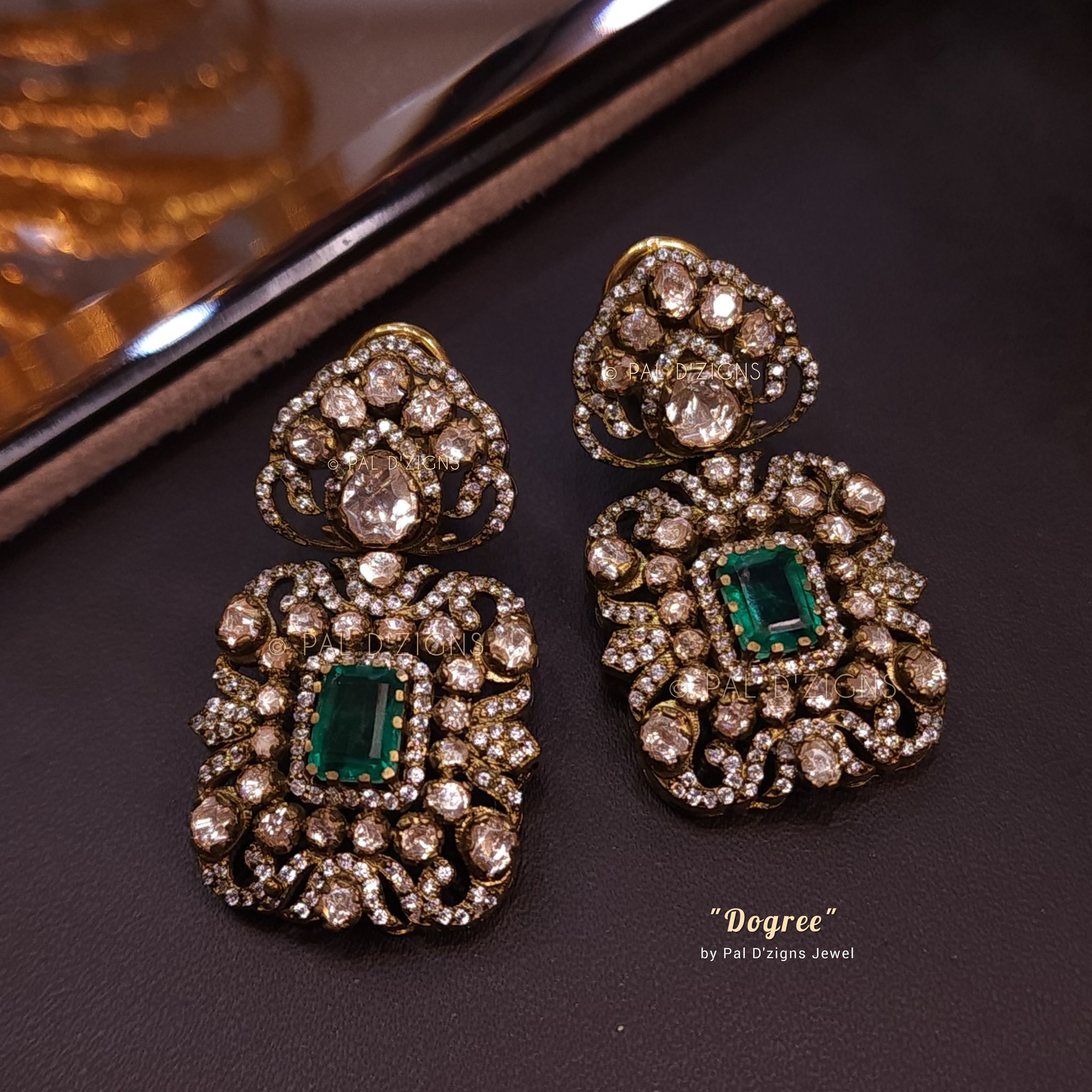 Dogree Moissanite Polki Earring
