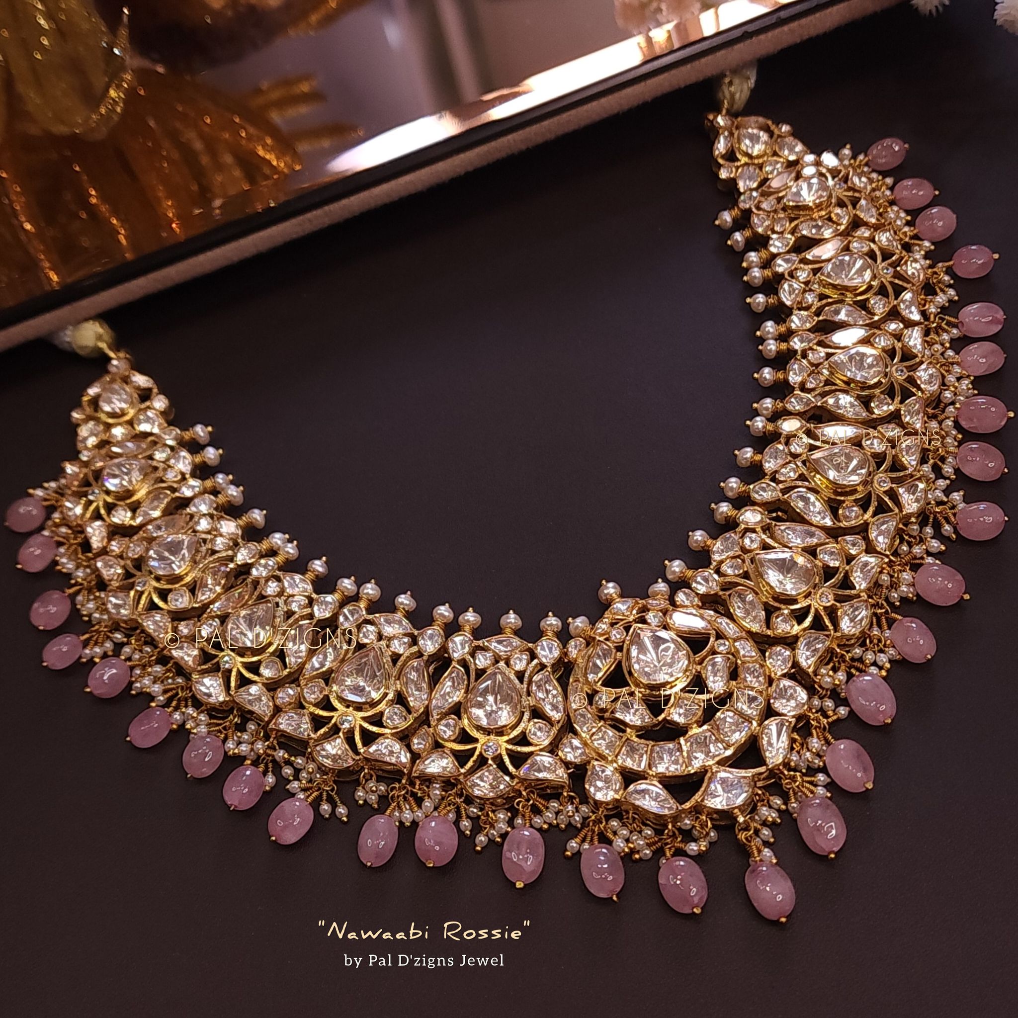 Nawaabi Barbie - Moissanite Polki Necklace