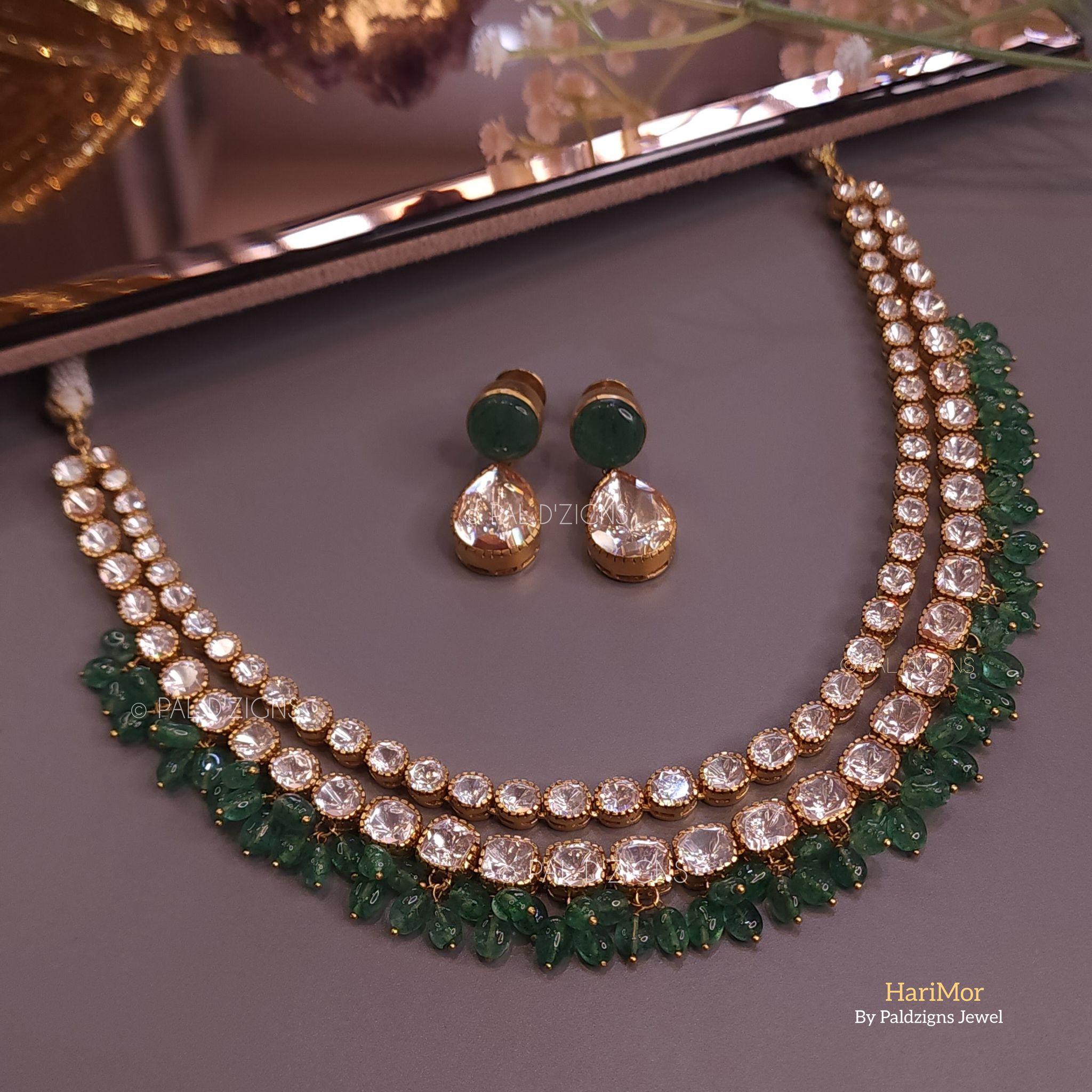 Harimor Moissainte Polki Necklace Set