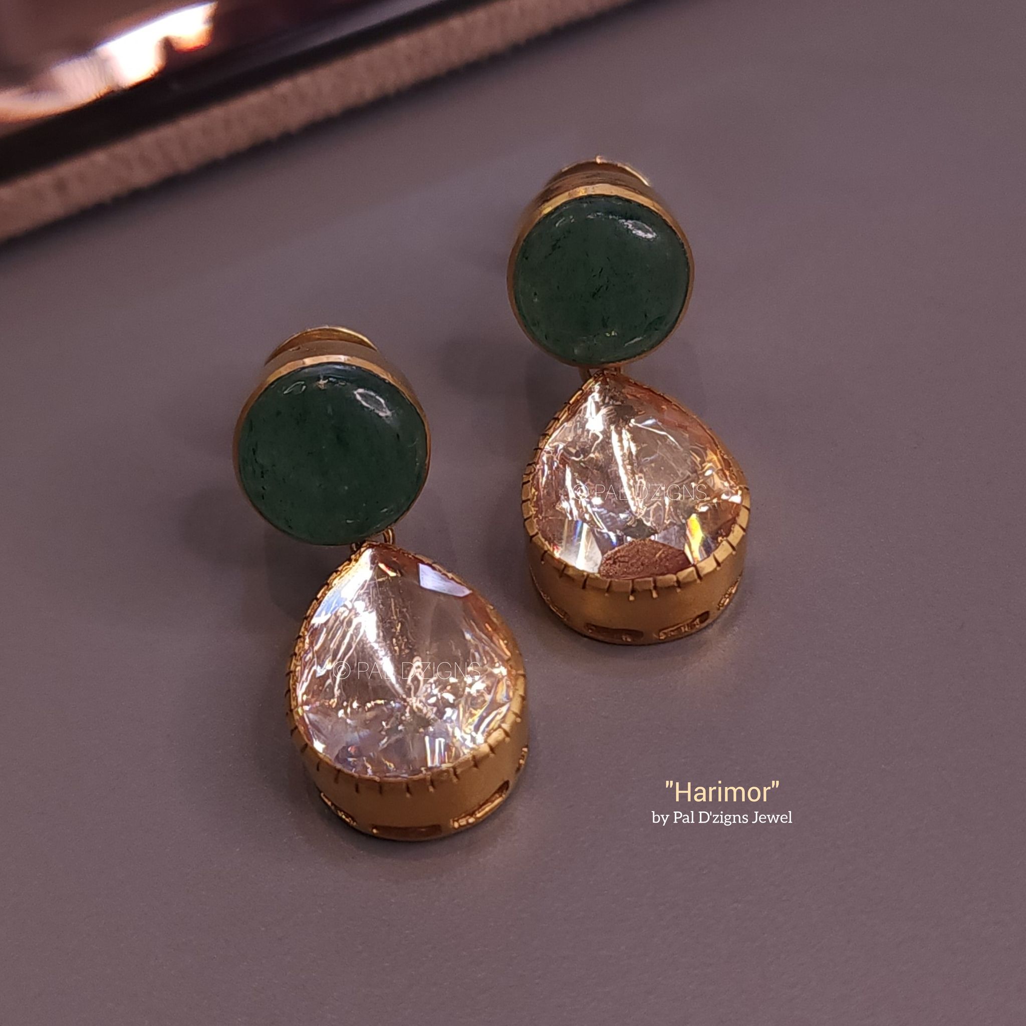 HariMor Moissainte Polki Earrings
