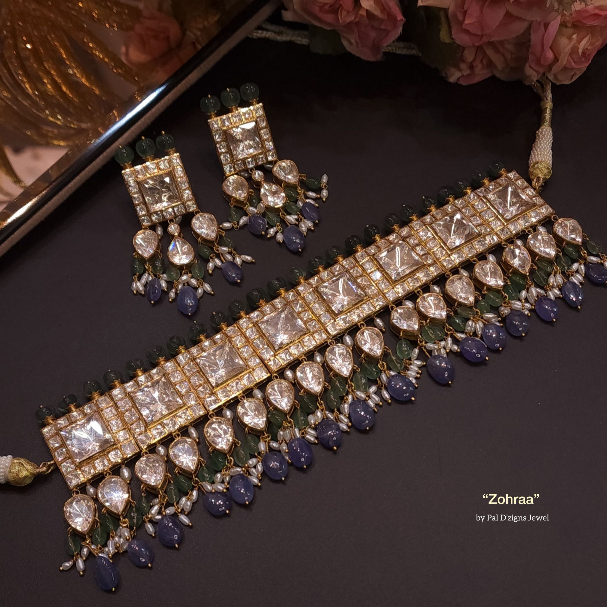 Zohraa Polki Choker Set