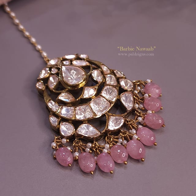 Barbie Nawaab Moissanite Polki Tika