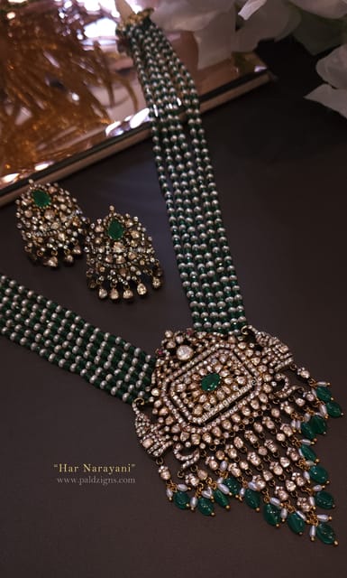 Har Narayani Moissanite polki Necklace