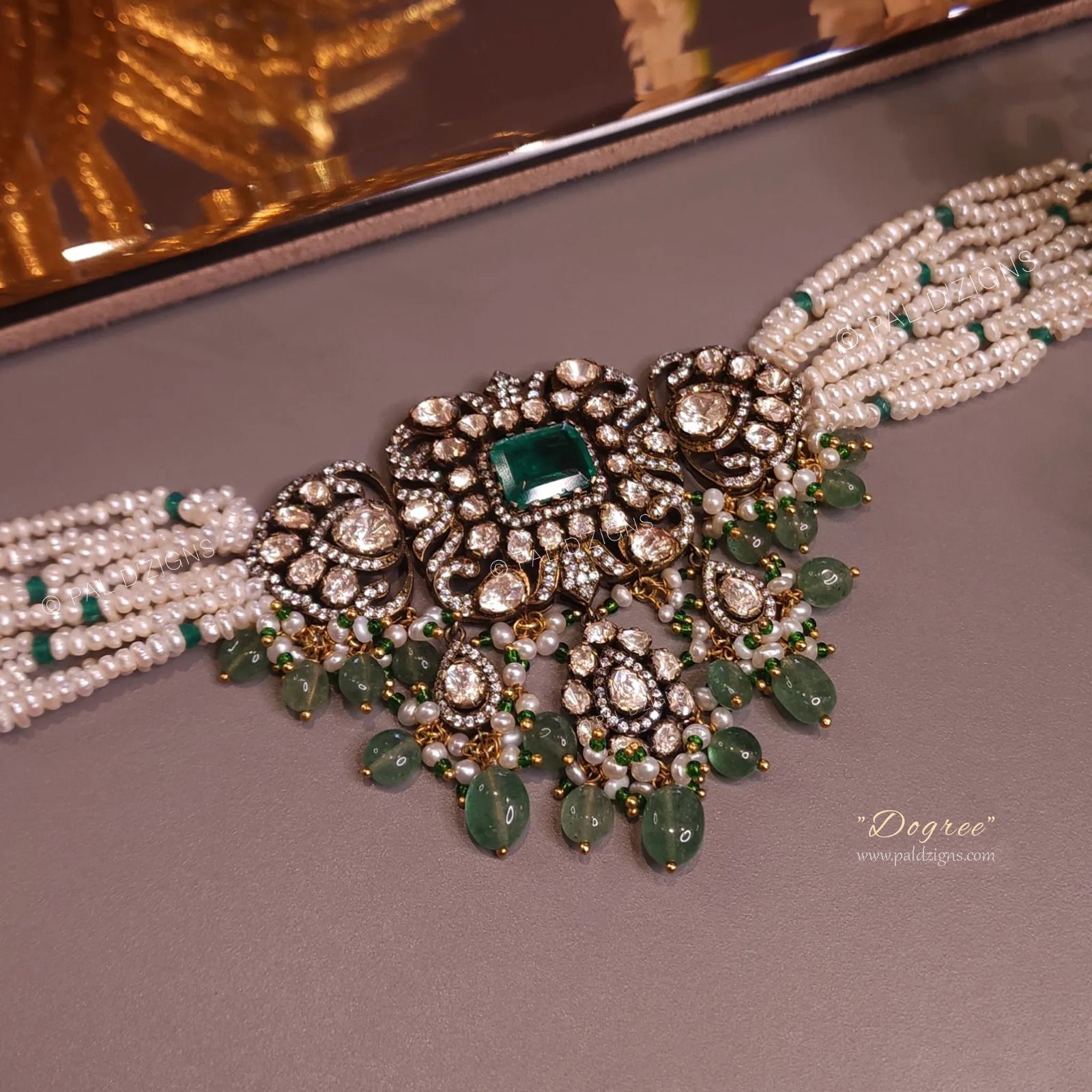 Dogree - Moissanite Polki Choker