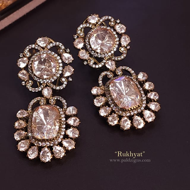 Rukhyat Moissanite Polki Earring