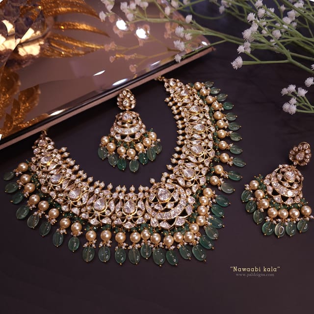 Nawaabi Kala - Moissanite Polki Set