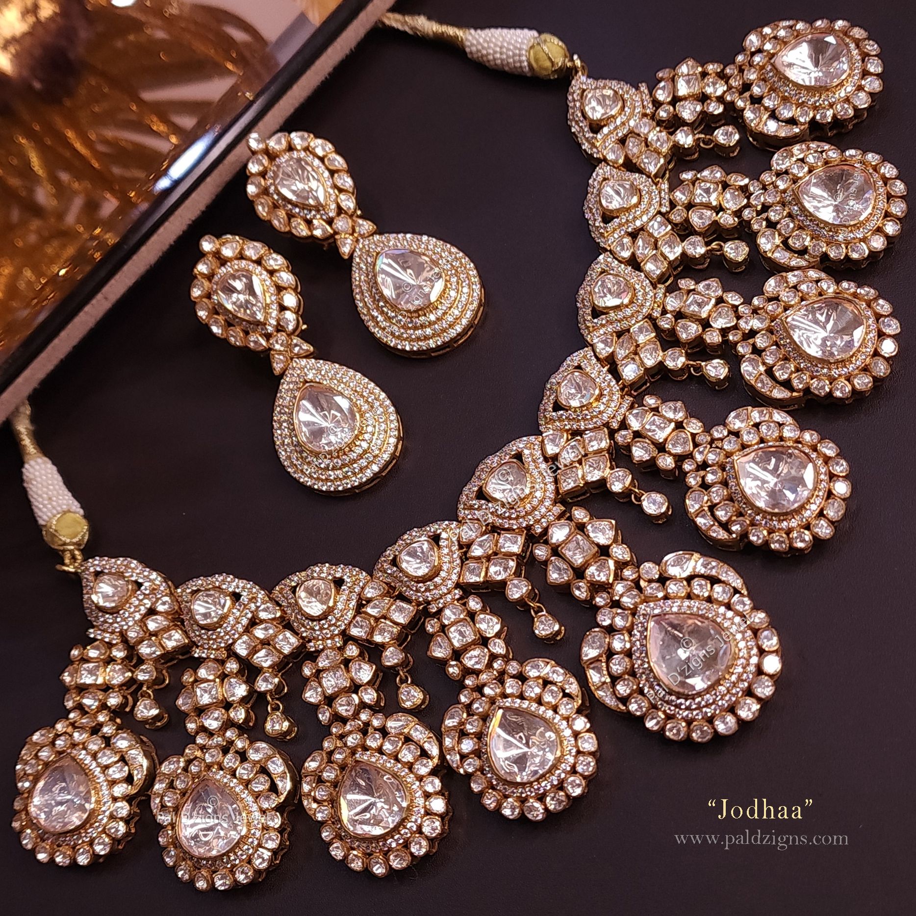 Jodhaa Moissanite Polki Choker Set