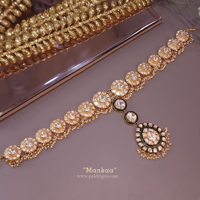 Mankaa Mathapatti In Moissanite Polki