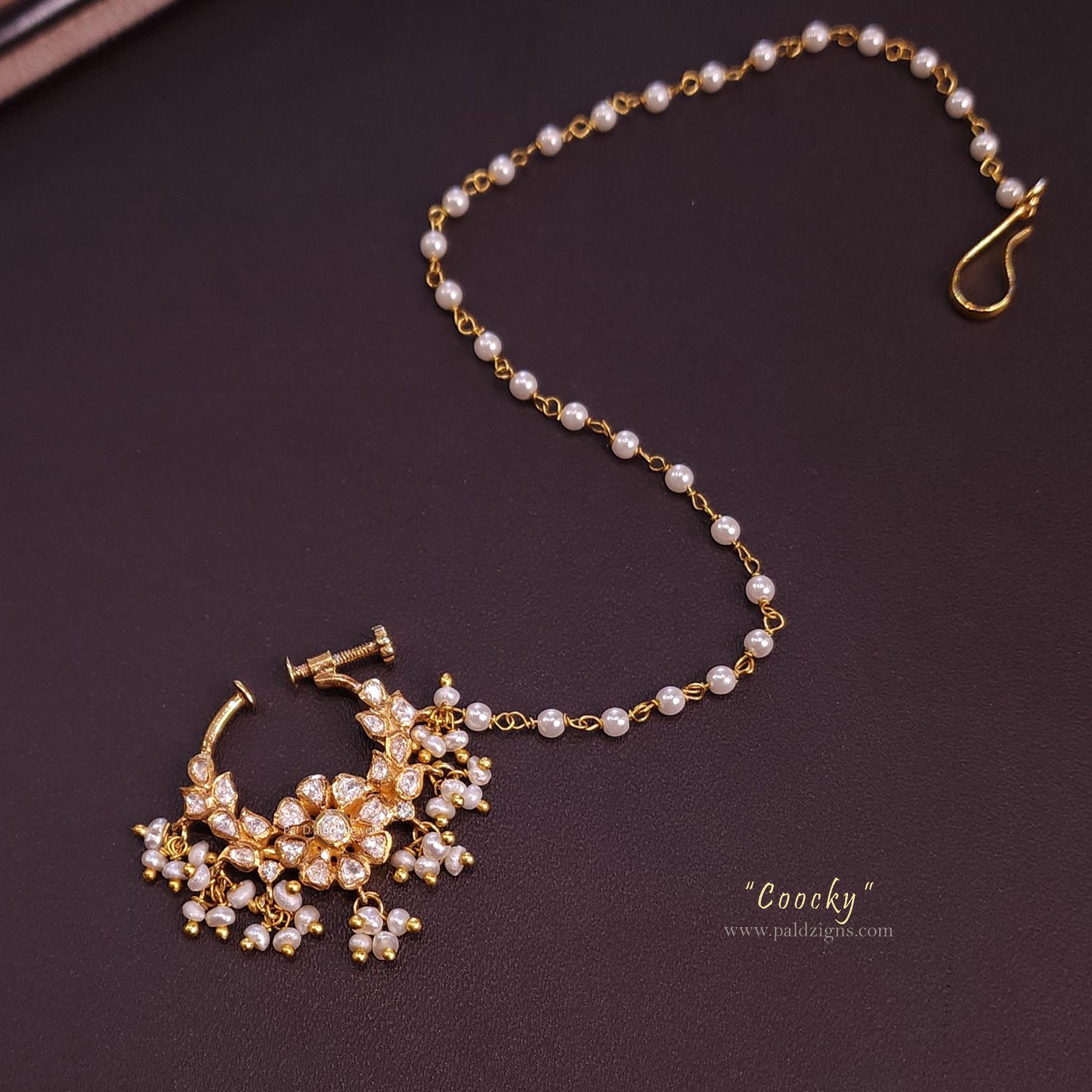 Coocky Moissanite Polki Nath