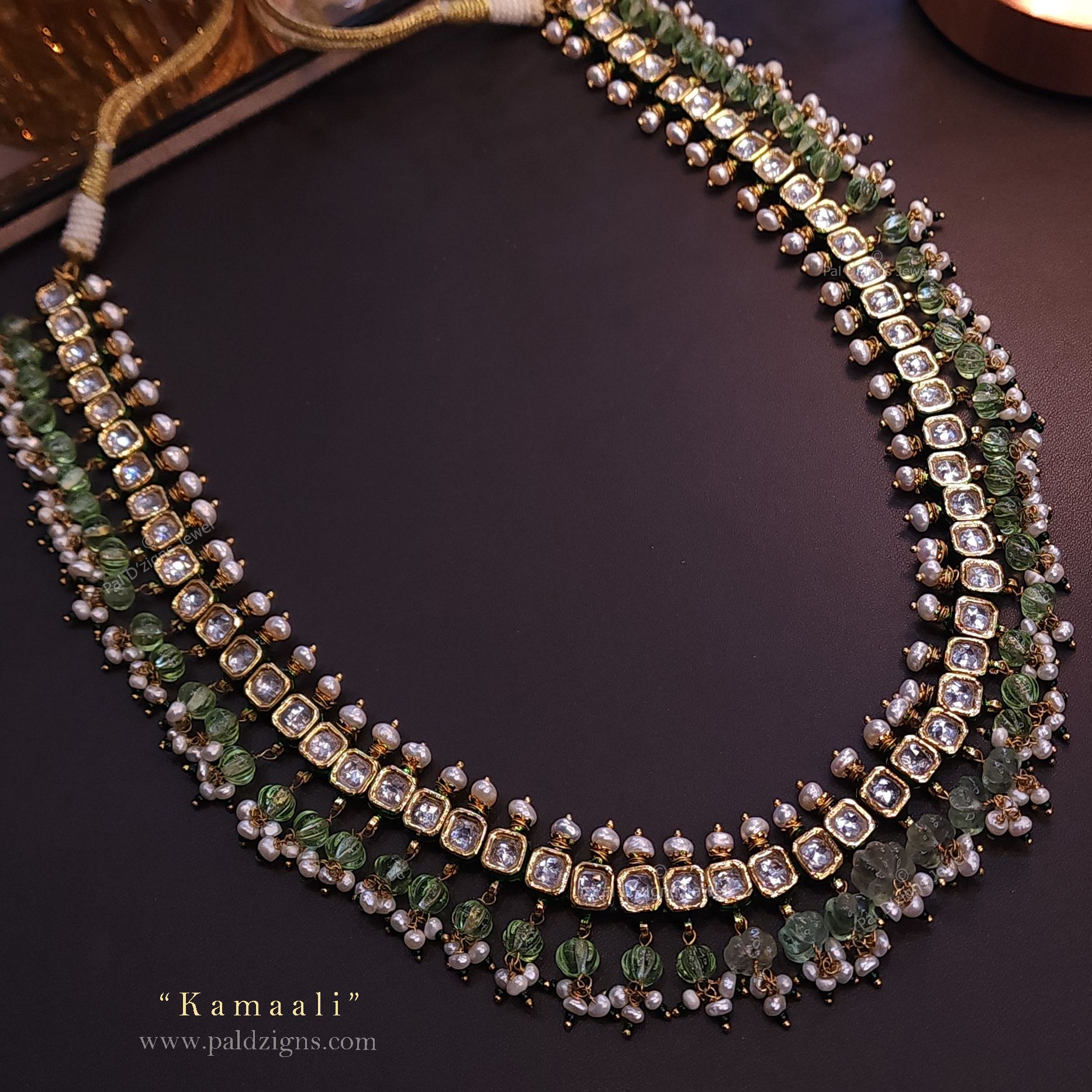 Kamaali Kundan Polki Necklace