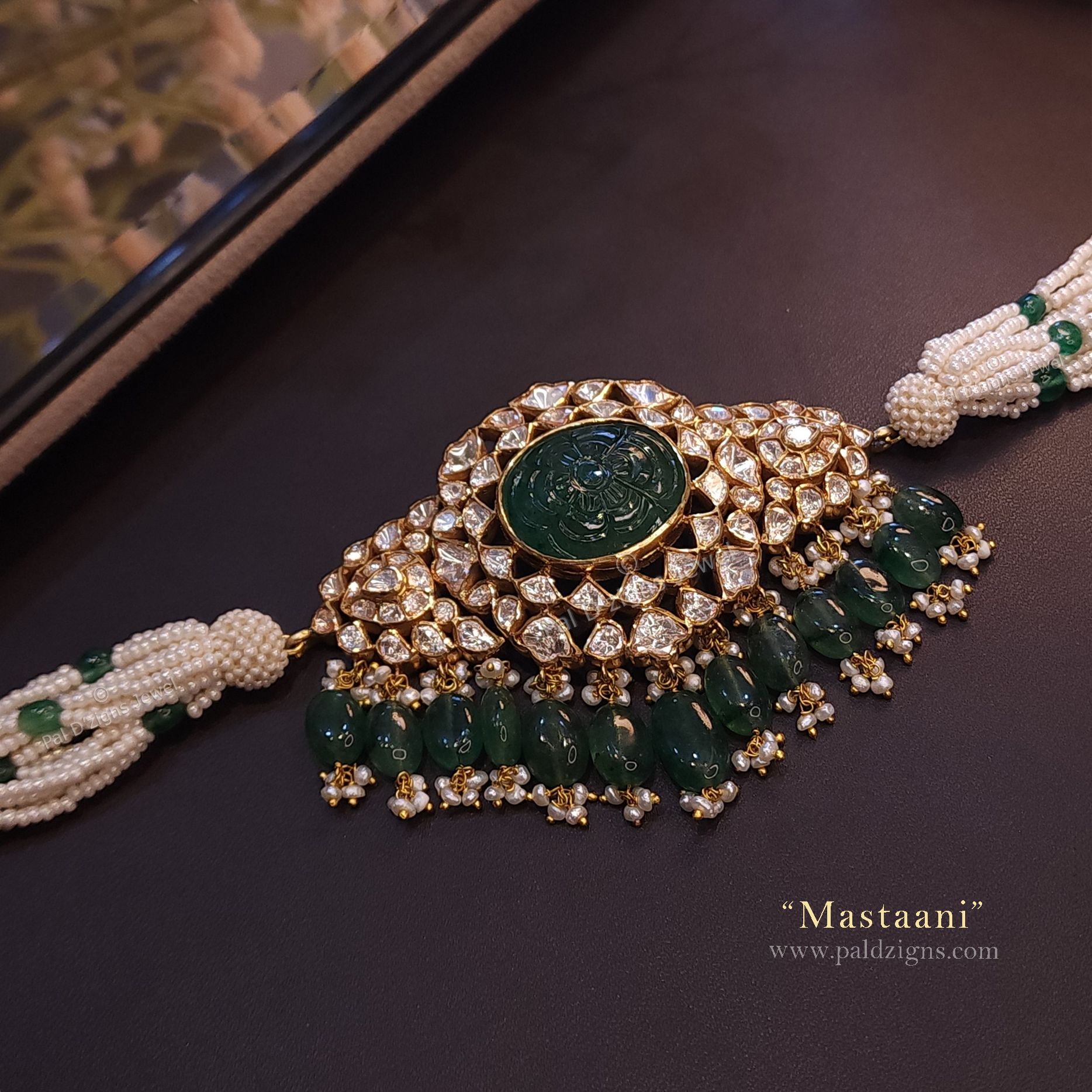 Mastaani - Moissanite Polki Choker