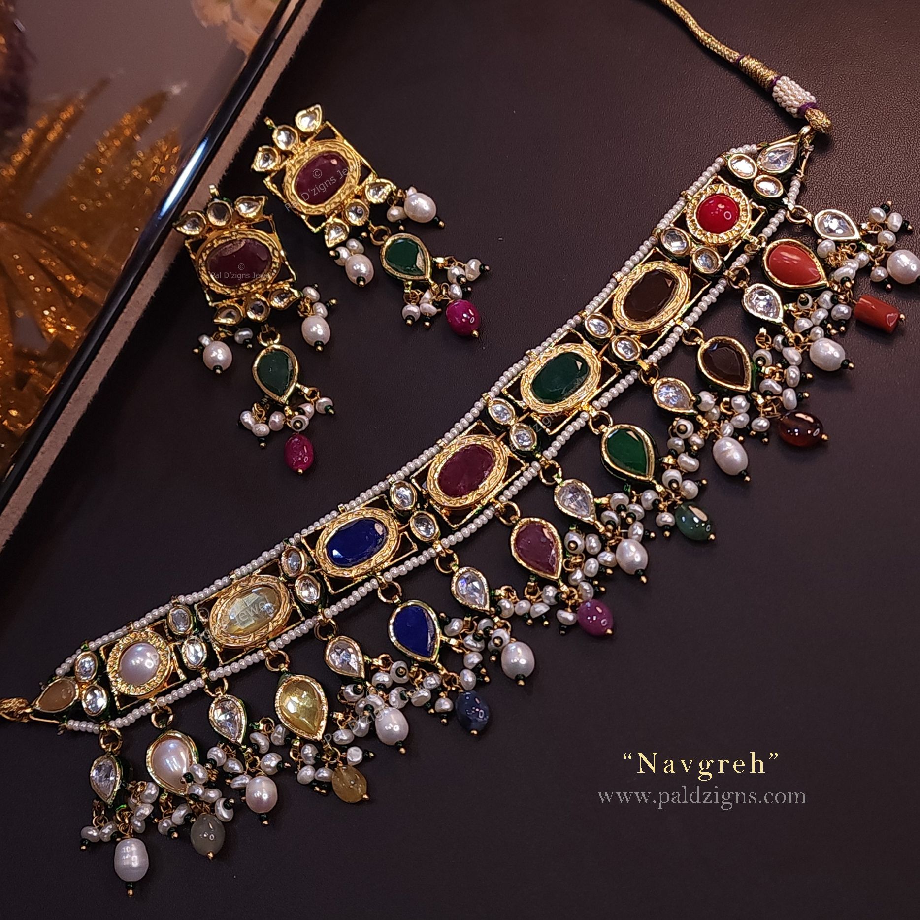 Navgreh Kundan Set