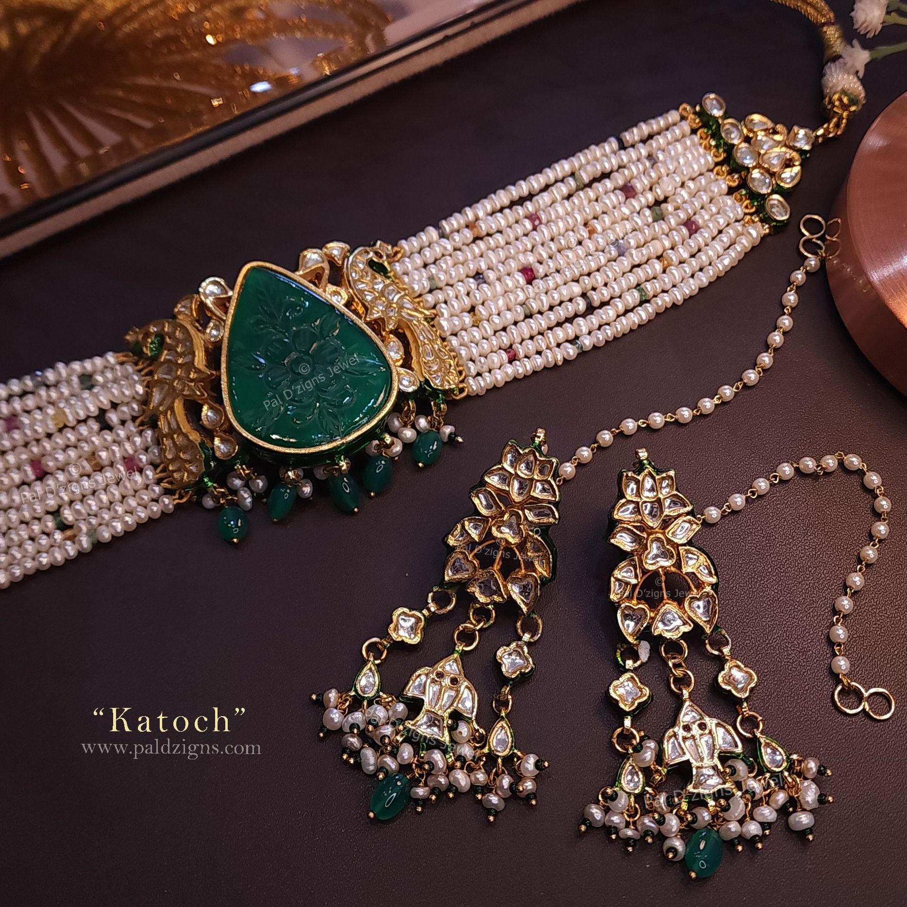 Katoch Kundan Choker Set