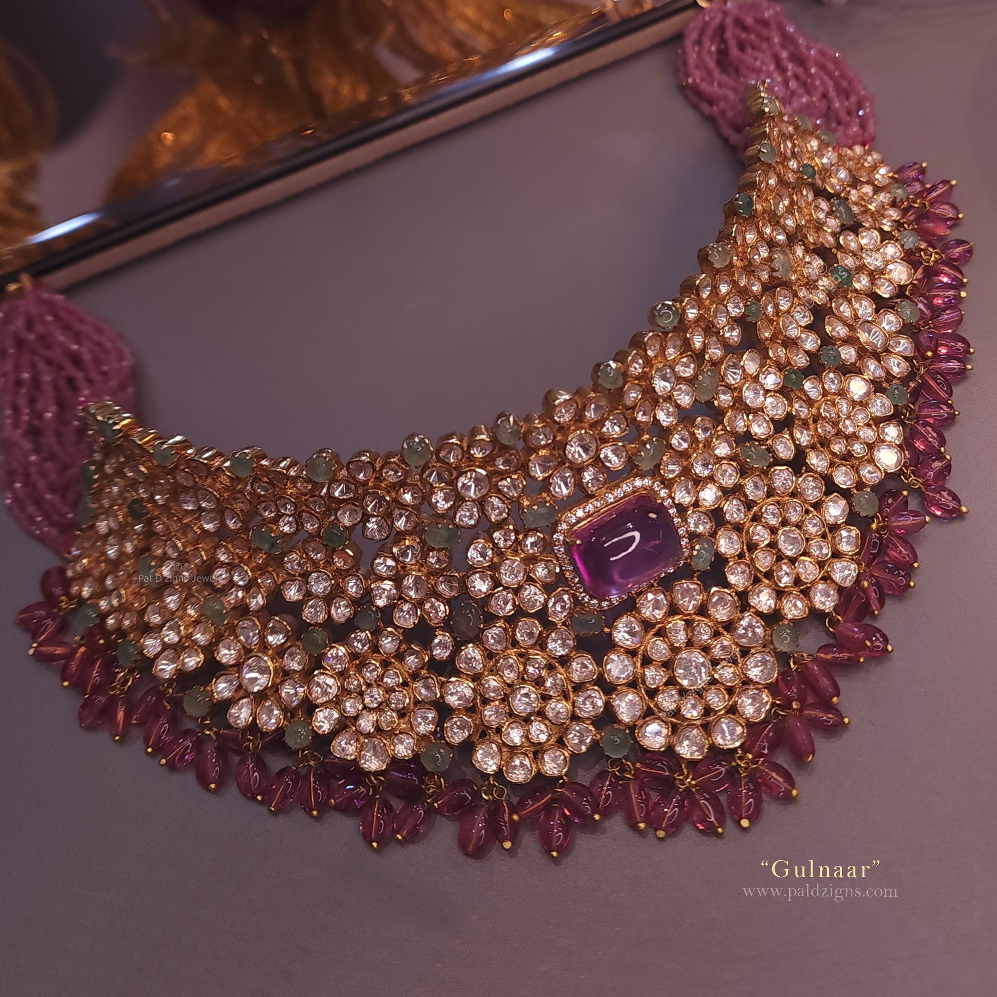 Gulnaar Moissanite Polki Choker