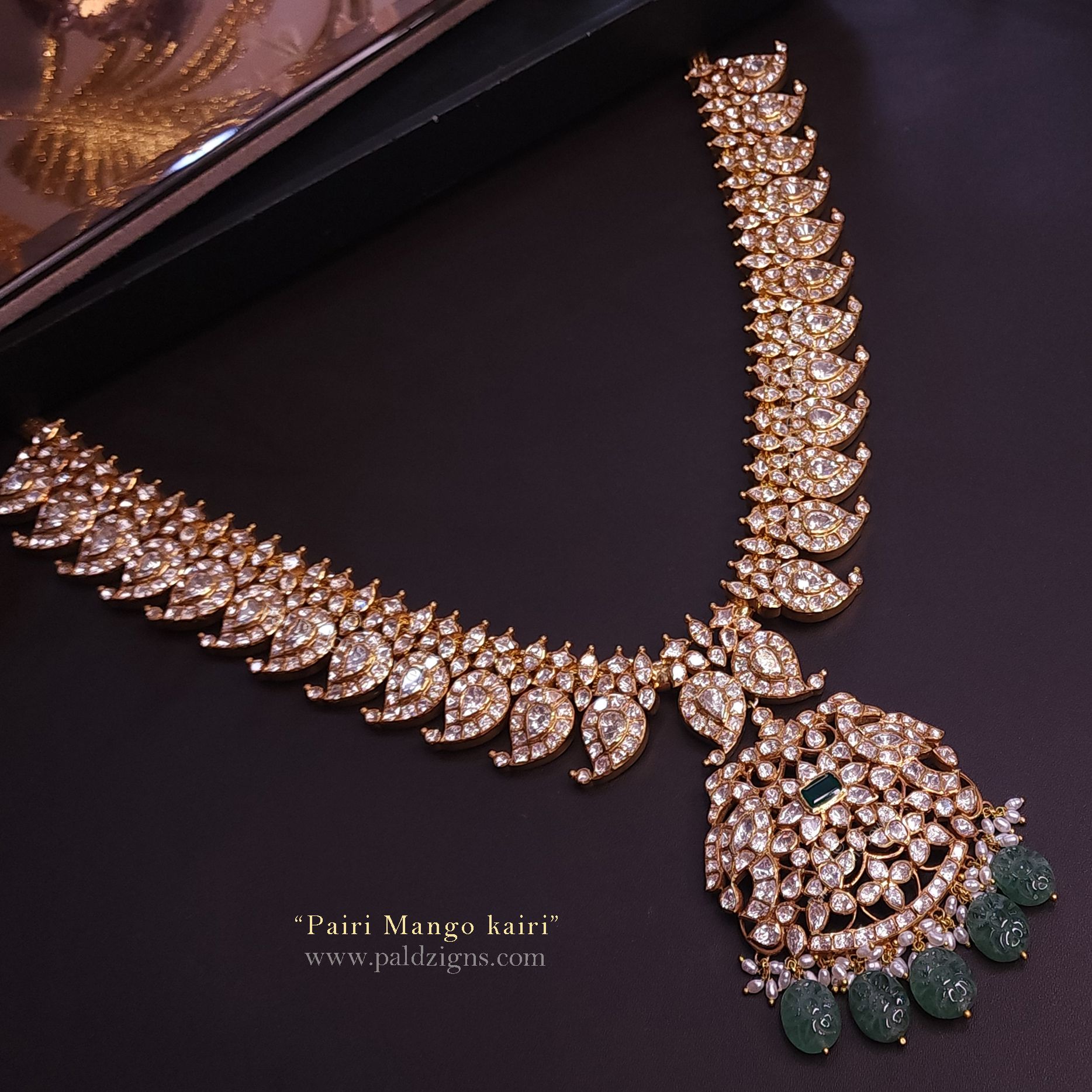 Pairi Mango Kairi Moissanite polki Necklace