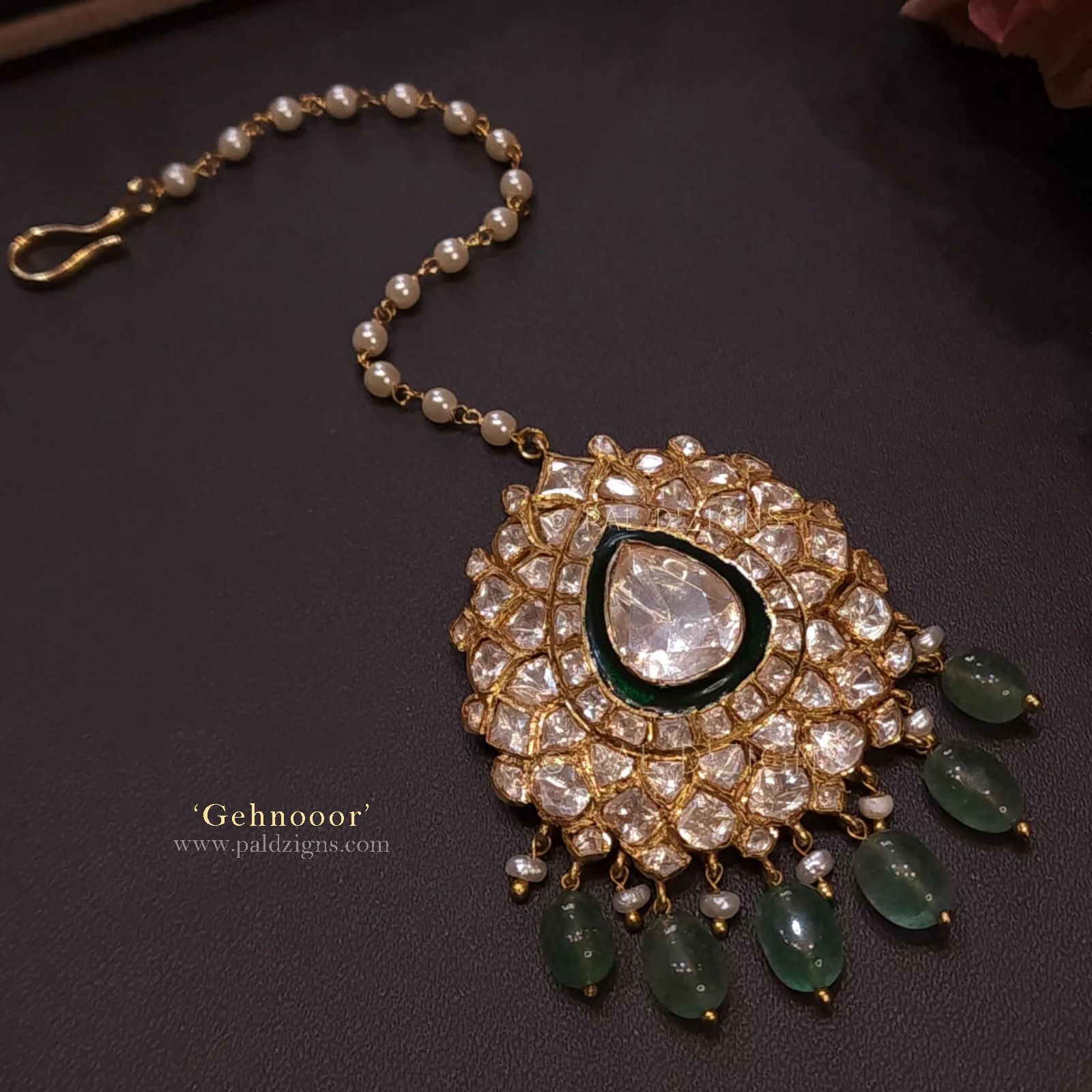 Gehnooor - Moissanite Polki Tika